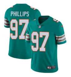 Youth Nike Miami Dolphins #97 Jordan Phillips Elite Aqua Green Alternate NFL Jersey