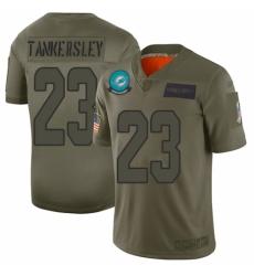 Men's Miami Dolphins #23 Cordrea Tankersley Limited Camo 2019 Salute to Service Football Jersey