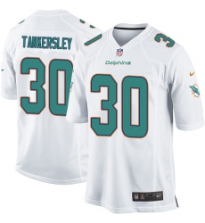 Men's Nike Miami Dolphins #30 Cordrea Tankersley Game White NFL Jersey
