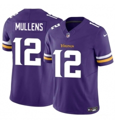 Men's Minnesota Vikings #12 Nick Mullens Purple 2023 F.U.S.E. Vapor Untouchable Limited Football Stitched Jersey