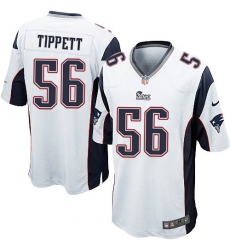 Men's Nike New England Patriots #56 Andre Tippett Game White NFL Jersey