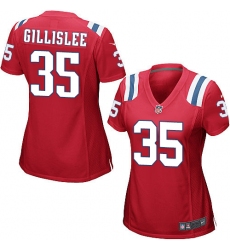 Women's Nike New England Patriots #35 Mike Gillislee Game Red Alternate NFL Jersey