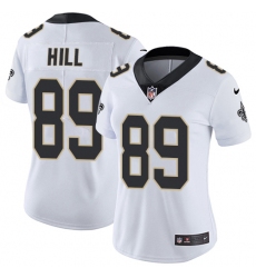 Women's Nike New Orleans Saints #89 Josh Hill White Vapor Untouchable Limited Player NFL Jersey