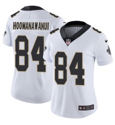 Women's Nike New Orleans Saints #84 Michael Hoomanawanui White Vapor Untouchable Limited Player NFL Jersey