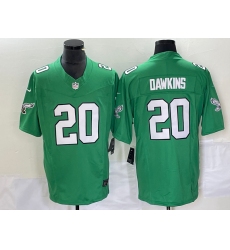 Men's Nike Philadelphia Eagles #20 Brian Dawkins Green 2023 F.U.S.E. Vapor Limited Throwback Stitched Football Jersey