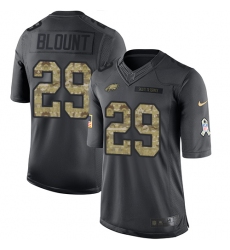 Youth Nike Philadelphia Eagles #29 LeGarrette Blount Limited Black 2016 Salute to Service NFL Jersey
