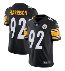Youth Nike Pittsburgh Steelers #92 James Harrison Black Team Color Vapor Untouchable Limited Player NFL Jersey