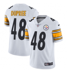 Youth Nike Pittsburgh Steelers #48 Bud Dupree White Vapor Untouchable Limited Player NFL Jersey