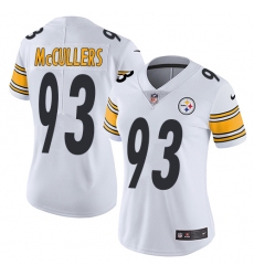 Women's Nike Pittsburgh Steelers #93 Dan McCullers White Vapor Untouchable Limited Player NFL Jersey