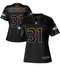 Women's Nike Seattle Seahawks #31 Kam Chancellor Game Black Team Color NFL Jersey