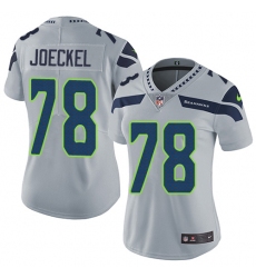 Women's Nike Seattle Seahawks #78 Luke Joeckel Elite Grey Alternate NFL Jersey