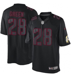 Men's Nike Washington Redskins #28 Darrell Green Limited Black Impact NFL Jersey