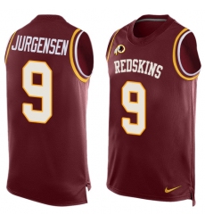Men's Nike Washington Redskins #9 Sonny Jurgensen Limited Red Player Name & Number Tank Top NFL Jersey