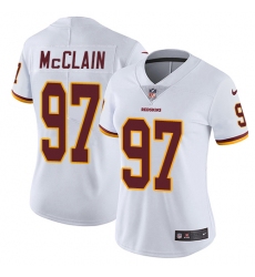 Women's Nike Washington Redskins #97 Terrell McClain White Vapor Untouchable Limited Player NFL Jersey