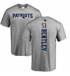 NFL Nike New England Patriots #51 Ja'Whaun Bentley Ash Backer T-Shirt