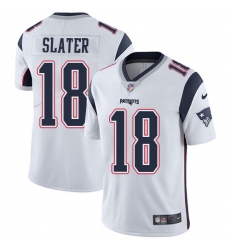 Men's Nike New England Patriots #18 Matthew Slater White Vapor Untouchable Limited Player NFL Jersey