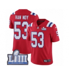 Youth Nike New England Patriots #53 Kyle Van Noy Red Alternate Vapor Untouchable Limited Player Super Bowl LIII Bound NFL Jersey