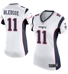 Women's Nike New England Patriots #11 Drew Bledsoe Game White NFL Jersey