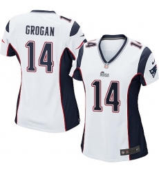 Women's Nike New England Patriots #14 Steve Grogan Game Red Alternate NFL Jersey