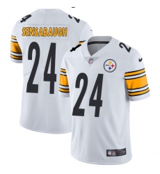 Men's Nike Pittsburgh Steelers #24 Coty Sensabaugh White Vapor Untouchable Limited Player NFL Jersey
