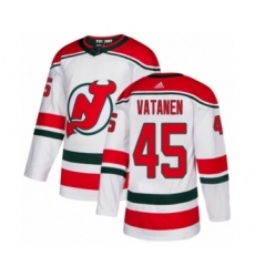 Men's Adidas New Jersey Devils #45 Sami Vatanen Premier White Alternate NHL Jersey