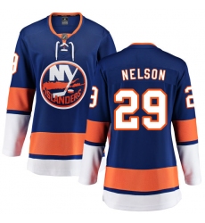 Women's New York Islanders #29 Brock Nelson Fanatics Branded Royal Blue Home Breakaway NHL Jersey