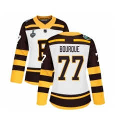 Women's Boston Bruins #77 Ray Bourque Authentic White Winter Classic 2019 Stanley Cup Final Bound Hockey Jersey