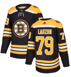 Men's Adidas Boston Bruins #79 Jeremy Lauzon Premier Black Home NHL Jersey