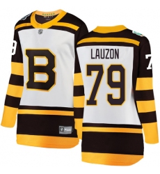 Women's Boston Bruins #79 Jeremy Lauzon White 2019 Winter Classic Fanatics Branded Breakaway NHL Jersey