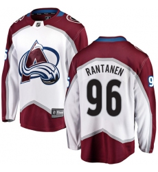 Youth Colorado Avalanche #96 Mikko Rantanen Fanatics Branded White Away Breakaway NHL Jersey