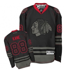 Men's Reebok Chicago Blackhawks #88 Patrick Kane Premier Black Ice NHL Jersey