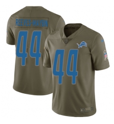 Youth Nike Detroit Lions #44 Jalen Reeves-Maybin Limited Olive 2017 Salute to Service NFL Jersey