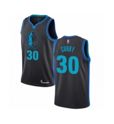 Youth Dallas Mavericks #30 Seth Curry Swingman Charcoal Basketball Jersey - City Edition