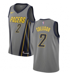 Youth Nike Indiana Pacers #2 Darren Collison Swingman Gray NBA Jersey - City Edition
