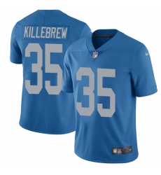 Youth Nike Detroit Lions #35 Miles Killebrew Blue Alternate Vapor Untouchable Elite Player NFL Jersey