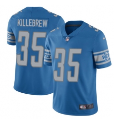 Youth Nike Detroit Lions #35 Miles Killebrew Blue Team Color Vapor Untouchable Elite Player NFL Jersey
