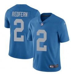 Youth Nike Detroit Lions #2 Kasey Redfern Blue Alternate Vapor Untouchable Limited Player NFL Jersey