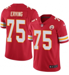 Men's Nike Kansas City Chiefs #75 Cameron Erving Red Team Color Vapor Untouchable Limited Player NFL Jersey