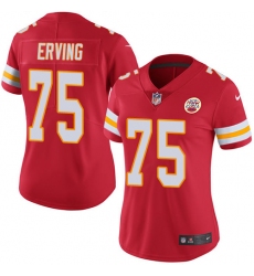 Women's Nike Kansas City Chiefs #75 Cameron Erving Red Team Color Vapor Untouchable Limited Player NFL Jersey