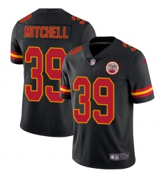 Youth Nike Kansas City Chiefs #39 Terrance Mitchell Limited Black Rush Vapor Untouchable NFL Jersey
