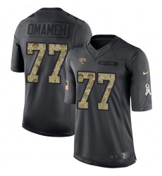 Youth Nike Jacksonville Jaguars #77 Patrick Omameh Limited Black 2016 Salute to Service NFL Jersey