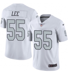 Youth Nike Oakland Raiders #55 Marquel Lee Limited White Rush Vapor Untouchable NFL Jersey