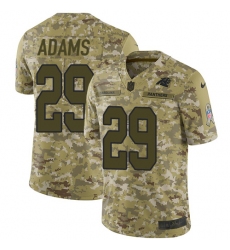 Men's Nike Carolina Panthers #29 Mike Adams Limited Camo 2018 Salute to Service NFL Jersey