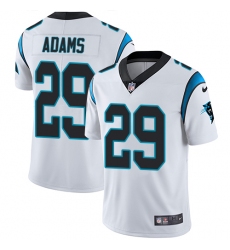 Men's Nike Carolina Panthers #29 Mike Adams White Vapor Untouchable Limited Player NFL Jersey