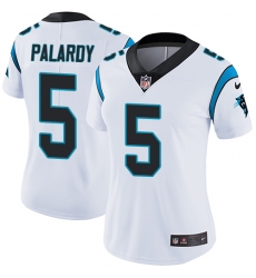 Women's Nike Carolina Panthers #5 Michael Palardy White Vapor Untouchable Limited Player NFL Jersey