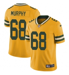 Men's Nike Green Bay Packers #68 Kyle Murphy Limited Gold Rush Vapor Untouchable NFL Jersey