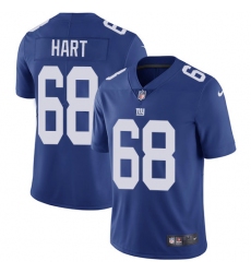 Men's Nike New York Giants #68 Bobby Hart Royal Blue Team Color Vapor Untouchable Limited Player NFL Jersey