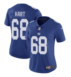 Women's Nike New York Giants #68 Bobby Hart Royal Blue Team Color Vapor Untouchable Limited Player NFL Jersey