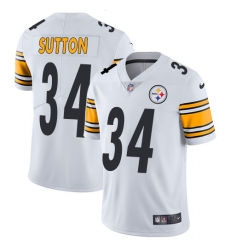 Youth Nike Pittsburgh Steelers #34 Cameron Sutton White Vapor Untouchable Limited Player NFL Jersey