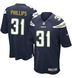 Men's Nike Los Angeles Chargers #31 Adrian Phillips Game Navy Blue Team Color NFL Jersey